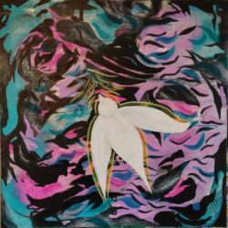 Au dessus des tempêtes, l'oiseau continue son envol.