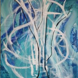 Ample respiration bleue