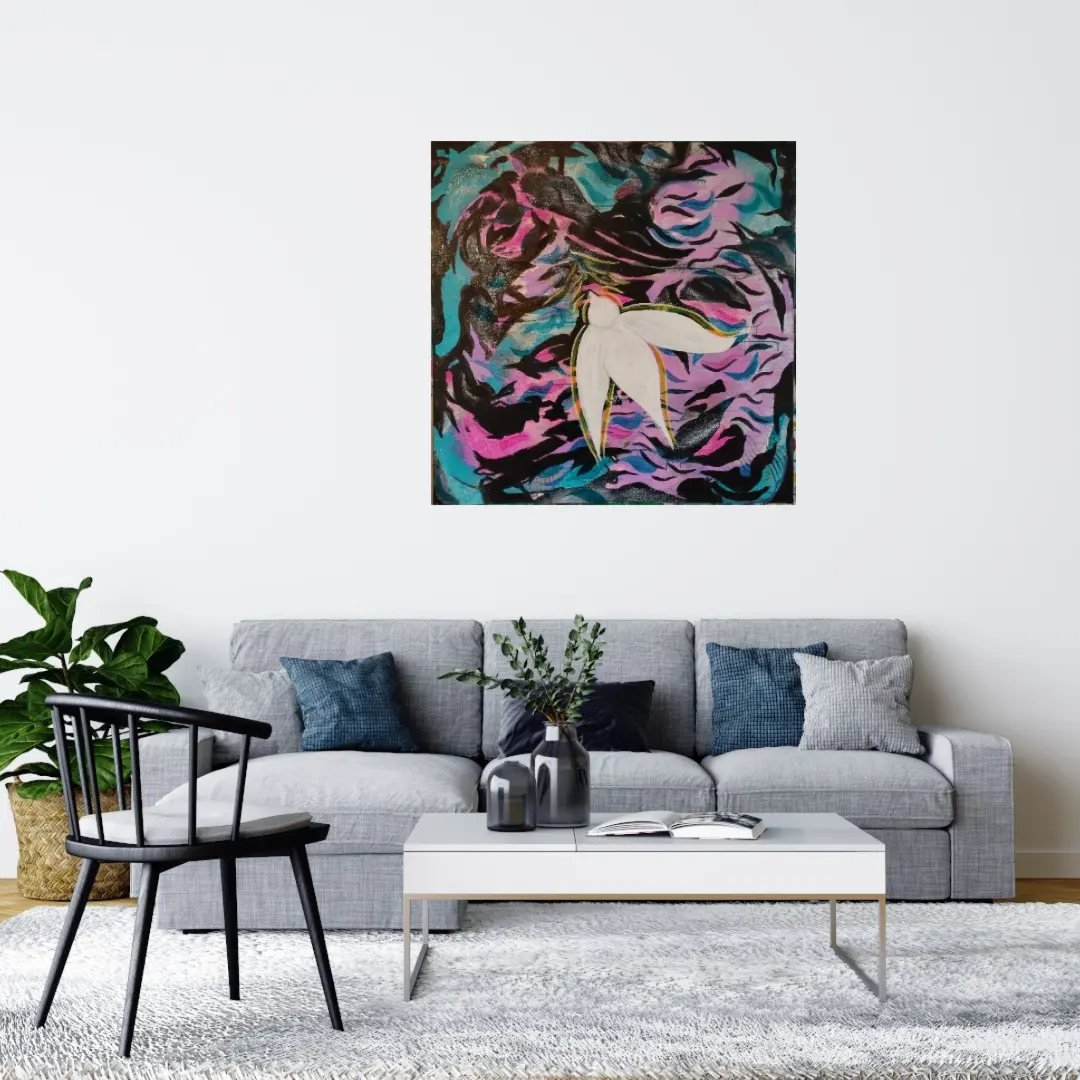 Au dessus des tempêtes, l'oiseau continue son envol. – Image 2