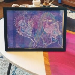 Petit format " Humer l'odeur des fleurs"