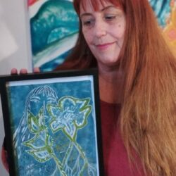 Petit format :"Fleurs d'hiver"