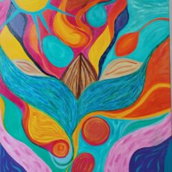 Flamboyance fertile. Peinture