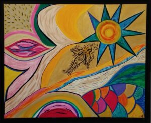Image du tableau " Une grande douceur" peinture à l'huile de Magda Hoibian en vente sur sa galerie en ligne.