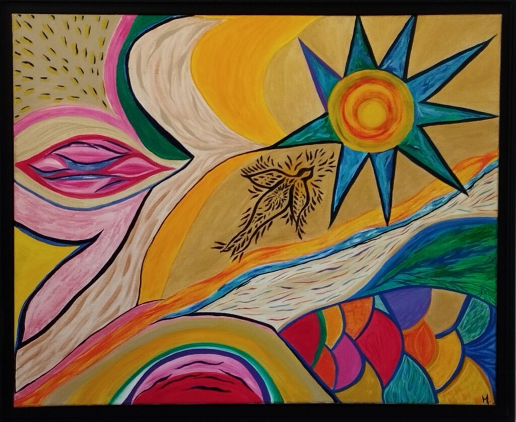 Image du tableau " Une grande douceur" peinture à l'huile de Magda Hoibian en vente sur sa galerie en ligne.