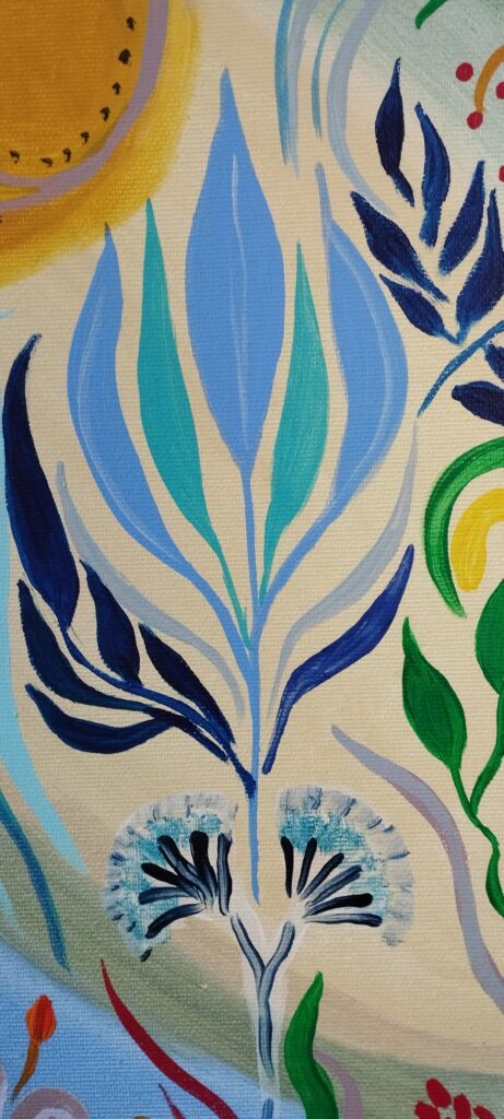 Peinture " Jardin du futur " - Image 4