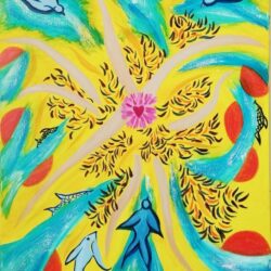 Là où ça circule encore. Peinture à l'huile.