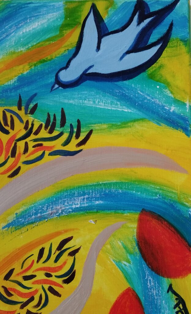 Là où ça circule encore. Peinture à l'huile. - Image 3